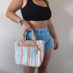 cl america colorful stripe bag